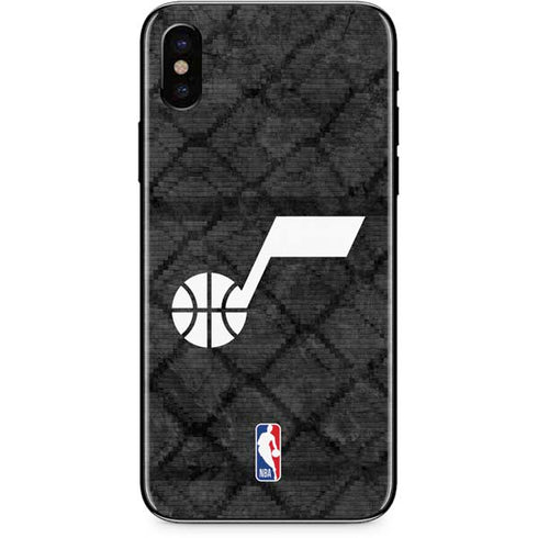 NBA Utah Jazz Black Rust iPhone X Skin