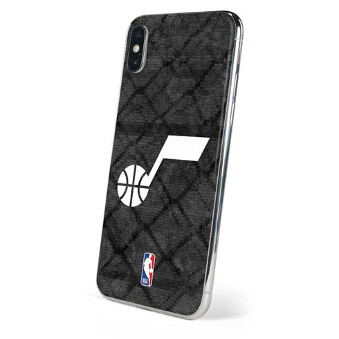 NBA Utah Jazz Black Rust iPhone X Skin