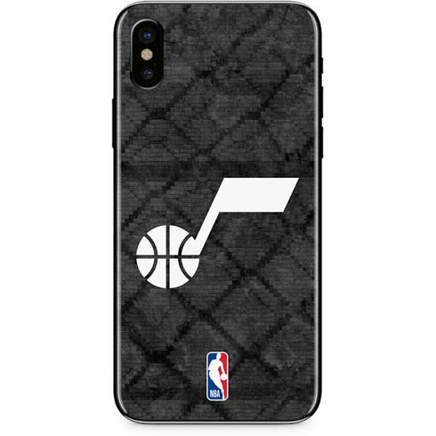 NBA Utah Jazz Black Rust iPhone XS Skin