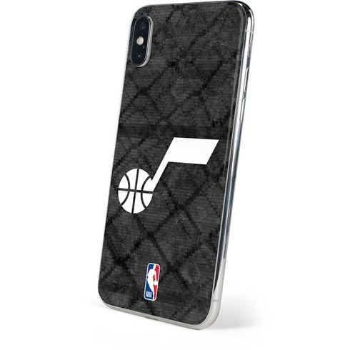 NBA Utah Jazz Black Rust iPhone XS Skin