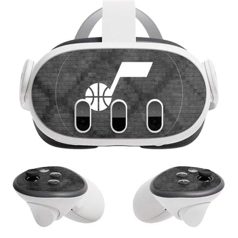 NBA Utah Jazz Black Rust Meta Quest 3 Skin
