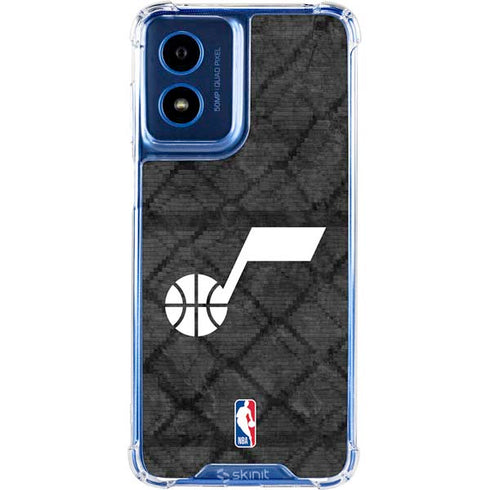 NBA Utah Jazz Black Rust Moto G 5G (2024) Clear Case