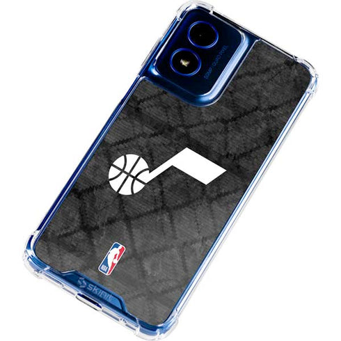 NBA Utah Jazz Black Rust Moto G 5G (2024) Clear Case