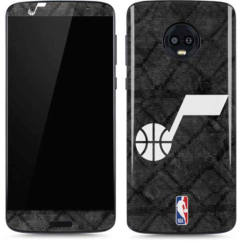 NBA Utah Jazz Black Rust Moto G6 Skin