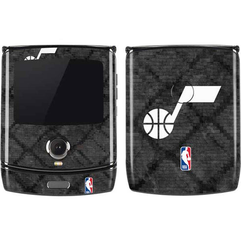 NBA Utah Jazz Black Rust Motorola RAZR Skin