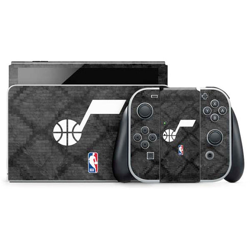 NBA Utah Jazz Black Rust Nintendo Switch OLED (2021) Skin