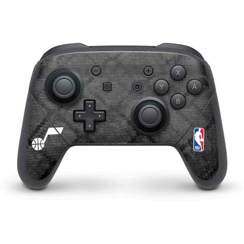 NBA Utah Jazz Black Rust Nintendo Switch Pro Controller Skin