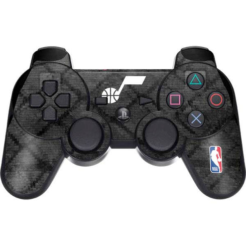 NBA Utah Jazz Black Rust PS3 Dual Shock wireless controller Skin