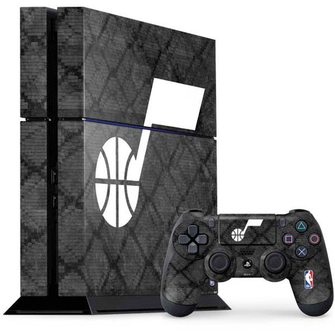 NBA Utah Jazz Black Rust PS4 Console and Controller Bundle Skin