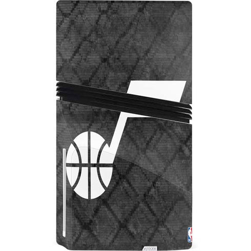 NBA Utah Jazz Black Rust PS5 Pro Disk Console Skin