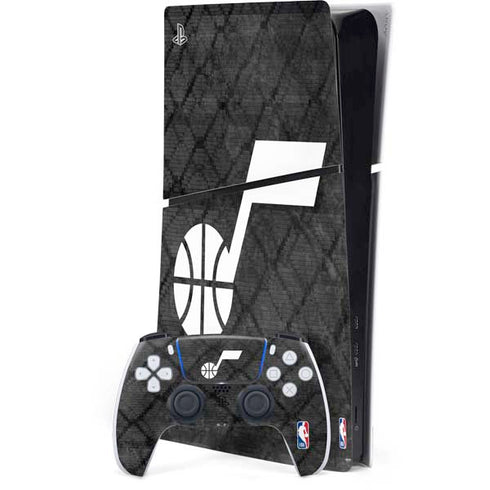 NBA Utah Jazz Black Rust PS5 Slim Digital Edition Console Skin