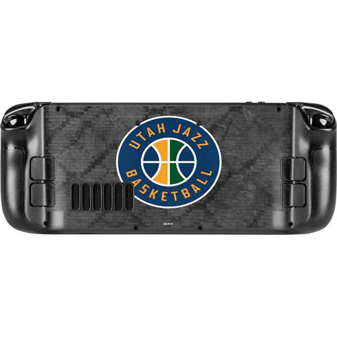 NBA Utah Jazz Black Rust Steam Deck Handheld Gaming Computer Skin