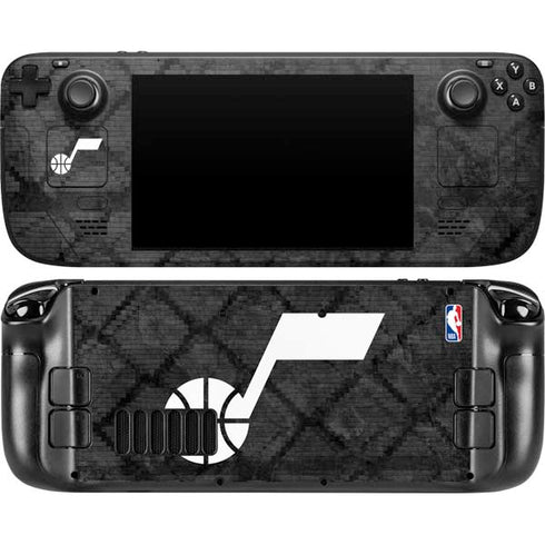 NBA Utah Jazz Black Rust Steam Deck Handheld Gaming Computer Skin