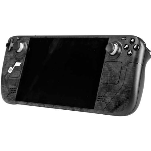 NBA Utah Jazz Black Rust Steam Deck Handheld Gaming Computer Skin