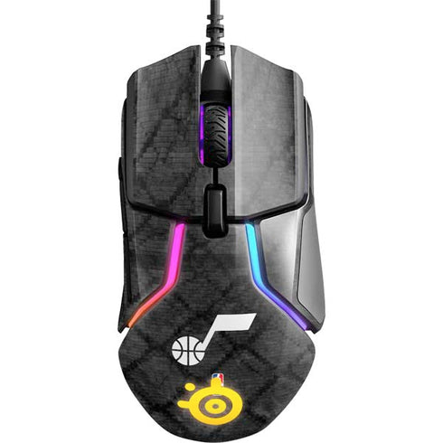 NBA Utah Jazz Black Rust SteelSeries Rival 600 Gaming Mouse Skin