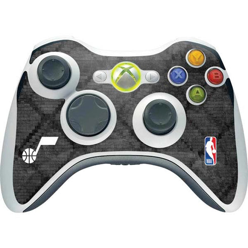 NBA Utah Jazz Black Rust Xbox 360 Wireless Controller Skin