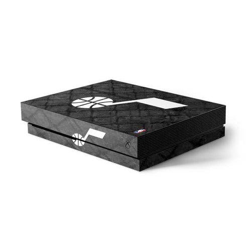 NBA Utah Jazz Black Rust Xbox One X Console Skin