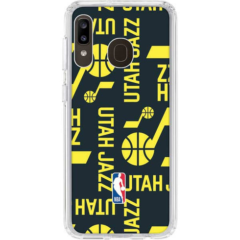 NBA Utah Jazz Blast Galaxy A20 Clear Case