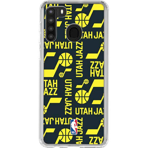 NBA Utah Jazz Blast Galaxy A21 Clear Case