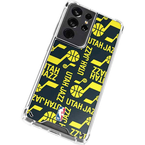 NBA Utah Jazz Blast Galaxy S21 Ultra 5G Clear Case