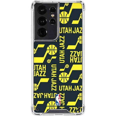 NBA Utah Jazz Blast Galaxy S21 Ultra 5G Clear Case