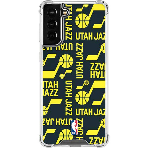 NBA Utah Jazz Blast Galaxy S22 Plus Clear Case