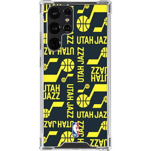 NBA Utah Jazz Blast Galaxy S22 Ultra Clear Case