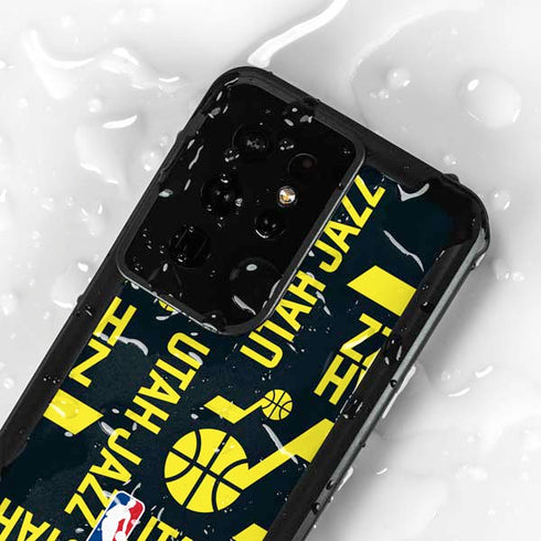 NBA Utah Jazz Blast Galaxy S24 Ultra Waterproof Case