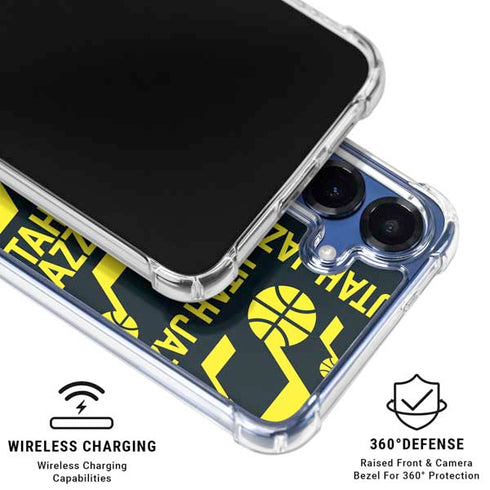 NBA Utah Jazz Blast Galaxy S25 Plus Clear Case