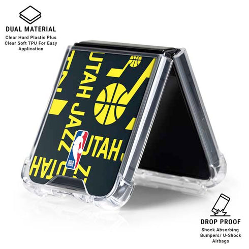 NBA Utah Jazz Blast Galaxy Z Flip6 Clear Case