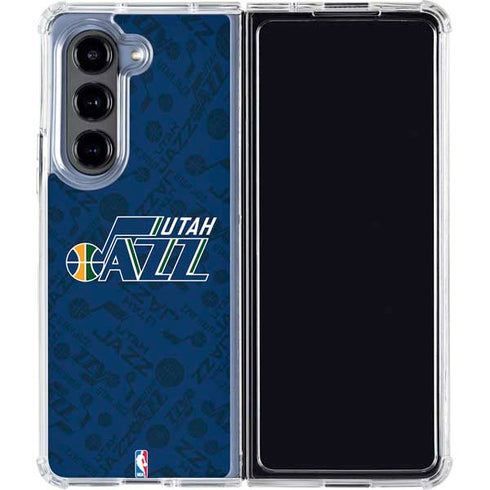 NBA Utah Jazz Blast Galaxy Z Fold5 5G Clear Case