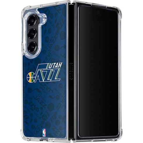 NBA Utah Jazz Blast Galaxy Z Fold5 5G Clear Case