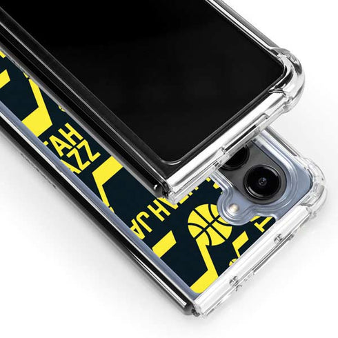 NBA Utah Jazz Blast Galaxy Z Fold5 5G Clear Case