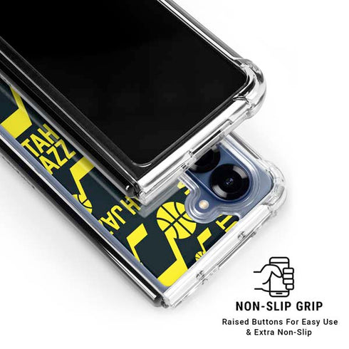 NBA Utah Jazz Blast Galaxy Z Fold6 Clear Case