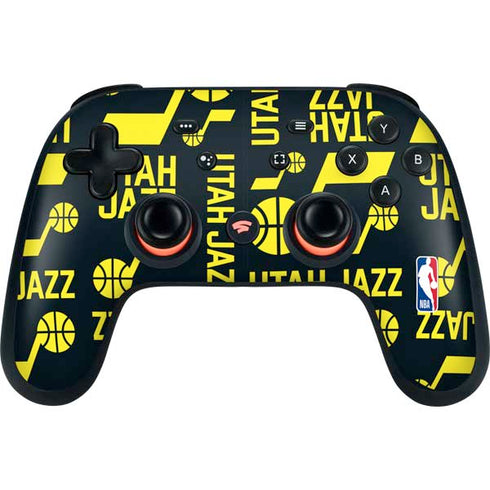 NBA Utah Jazz Blast Google Stadia Controller Skin