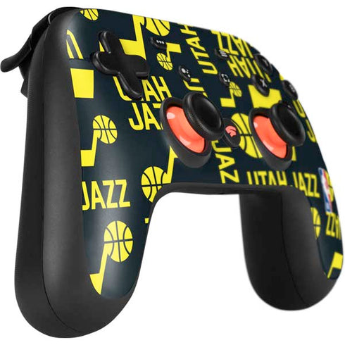 NBA Utah Jazz Blast Google Stadia Controller Skin