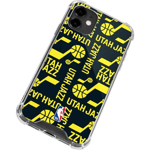 NBA Utah Jazz Blast iPhone 12 Clear Case