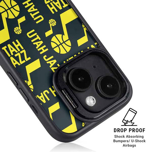 NBA Utah Jazz Blast iPhone 13 Kickstand Case