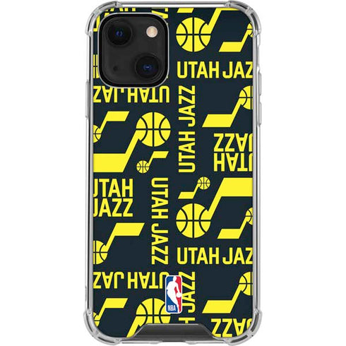 NBA Utah Jazz Blast iPhone 14 Clear Case
