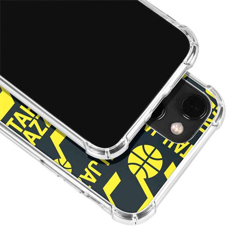 NBA Utah Jazz Blast iPhone 14 Clear Case
