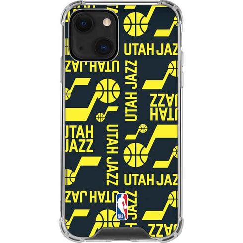 NBA Utah Jazz Blast iPhone 14 Plus Clear Case