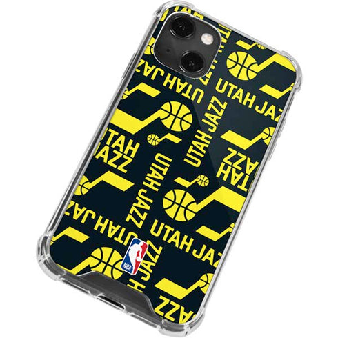 NBA Utah Jazz Blast iPhone 14 Plus Clear Case