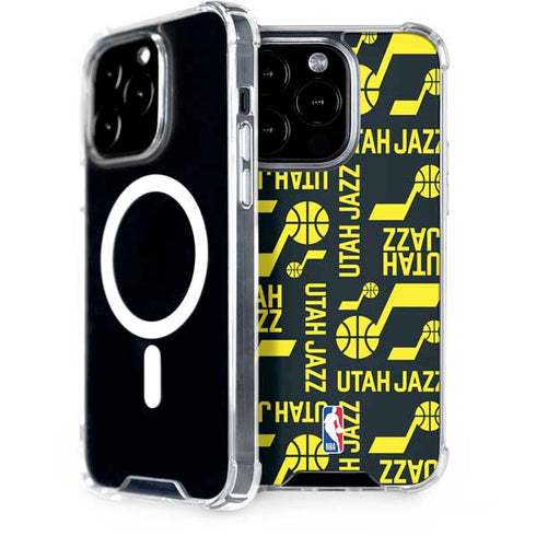 NBA Utah Jazz Blast iPhone 14 Pro MagSafe Case