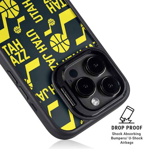 NBA Utah Jazz Blast iPhone 14 Pro Max Kickstand Case