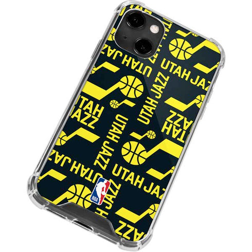 NBA Utah Jazz Blast iPhone 15 Plus Clear Case