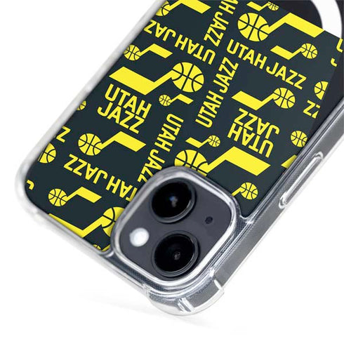 NBA Utah Jazz Blast iPhone 15 Plus MagSafe Case