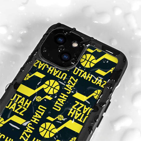 NBA Utah Jazz Blast iPhone 15 Plus Waterproof Case