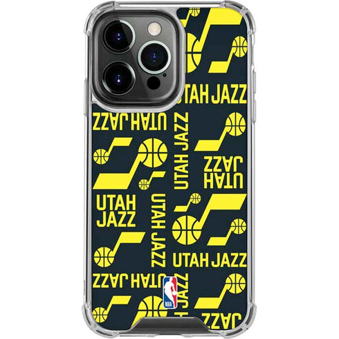 NBA Utah Jazz Blast iPhone 15 Pro Clear Case