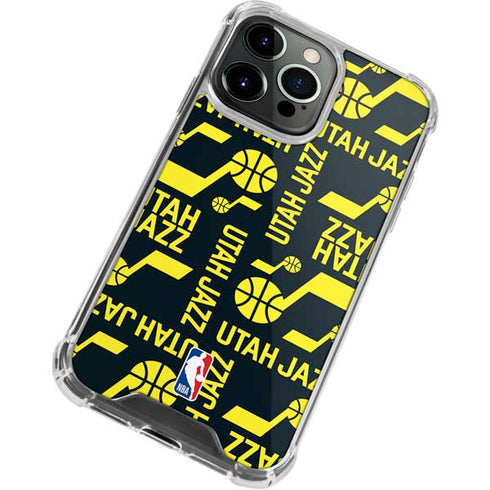 NBA Utah Jazz Blast iPhone 15 Pro Clear Case