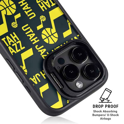 NBA Utah Jazz Blast iPhone 15 Pro Max Kickstand Case